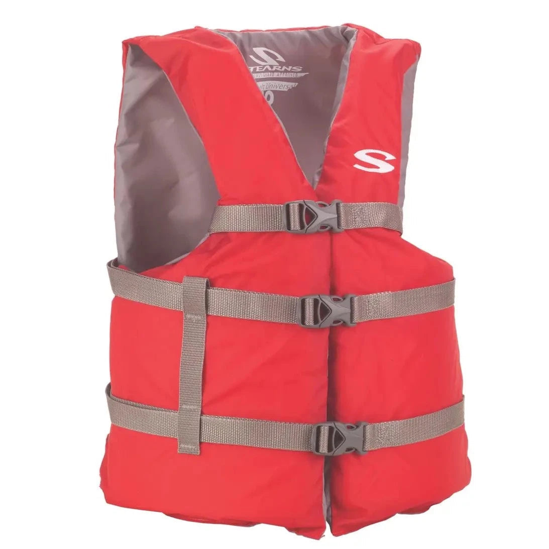 PFD 2001 Adult Oversize Boating Life Jacket, Red Life Jackets by Stearns | campsifu