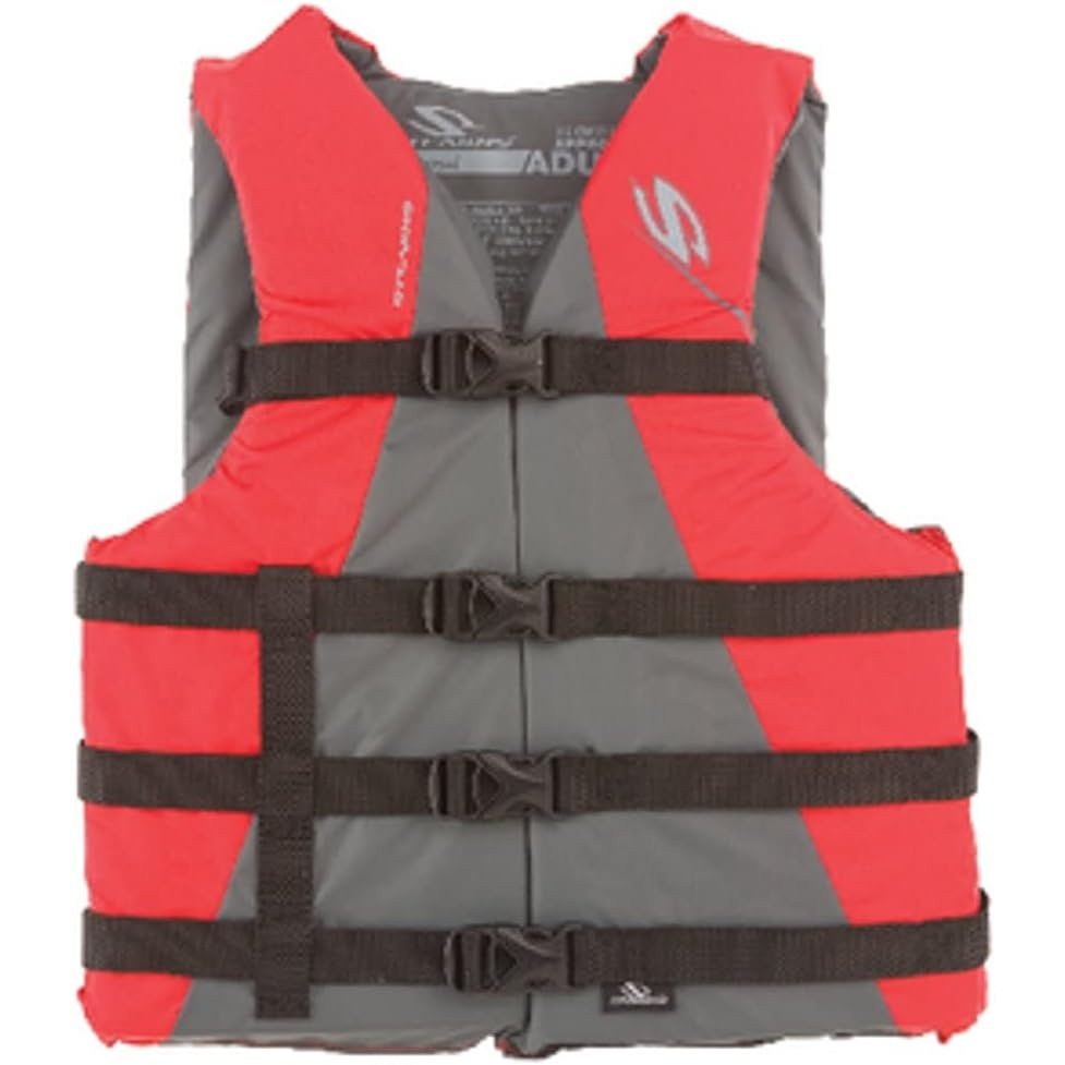 PFD 5311 Adult Watersport Classic Series Oversize Life Jacket, Red Life Jackets by Stearns | campsifu