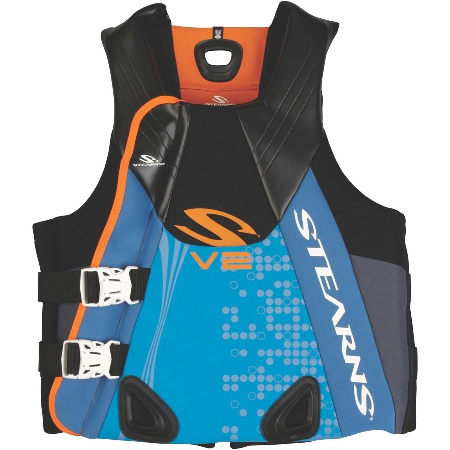 PFD 5475 Men V2 Series Boating Vest, Blue Life Jackets by Stearns | campsifu