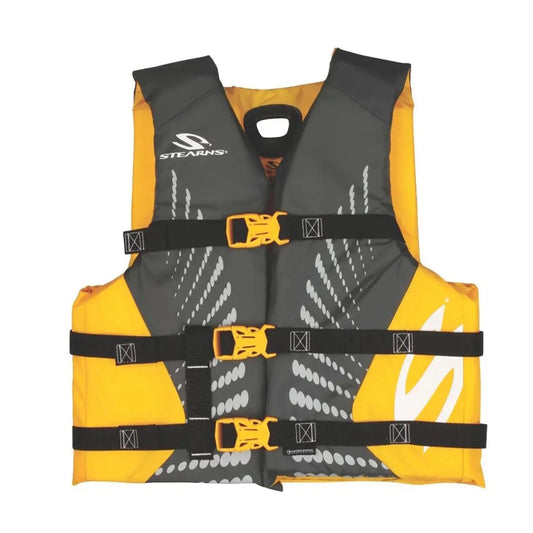 PFD 5973 Youth Antimicrobial Series Life Jacket, Gold Life Jackets by Stearns | campsifu