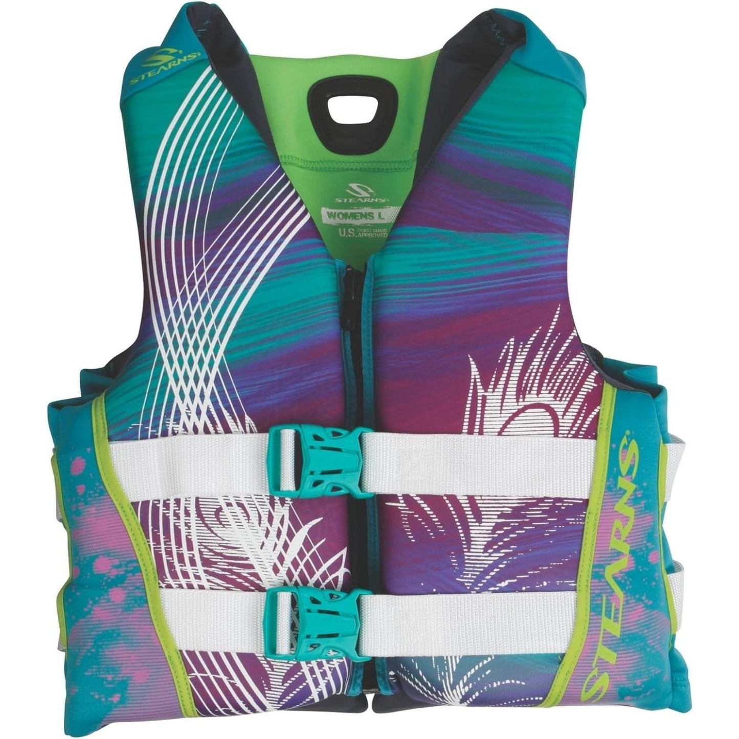 PFD 7855 V1 Series Women Hydroprene Life Vest, Pink/Blue Life Jackets by Stearns | campsifu