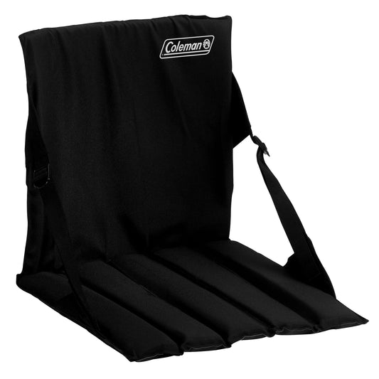 Portable Stadium Seat Cushion with Backrest, Black Seats & Cushions by Coleman | campsifu