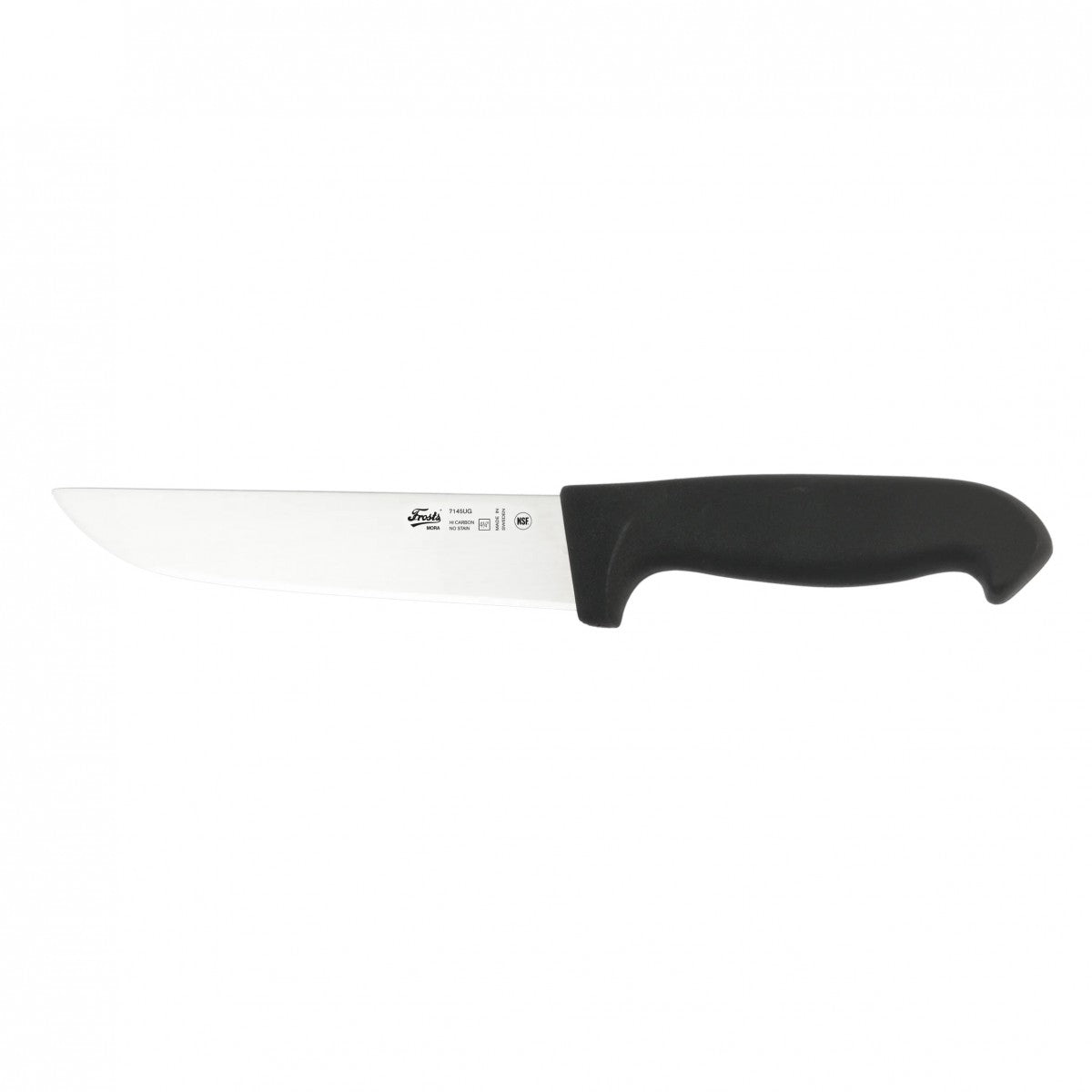 Frosts 128-5617 Wide Butcher Knife 7145UG 6½"/161mm Black boatyardmalaysia