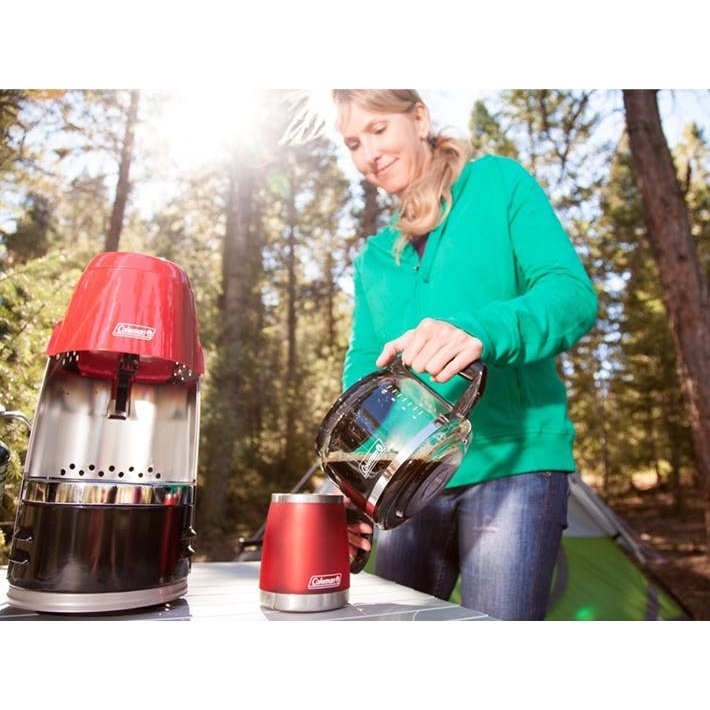 QuikPot™ Propane Coffeemaker, Red Stoves by Coleman | campsifu