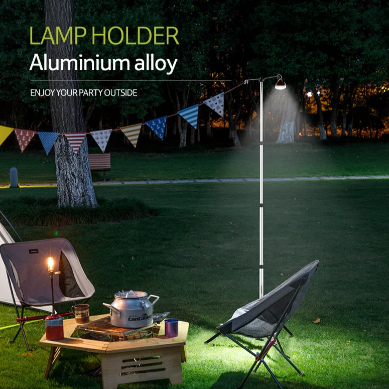 Retractable Lamp Holder Silver Light Accessories by Naturehike | campsifu