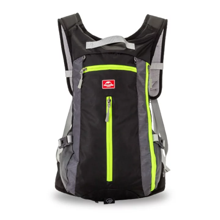 Riding Backpack with Helmet Slip-Over Black Backpacks by Naturehike | campsifu