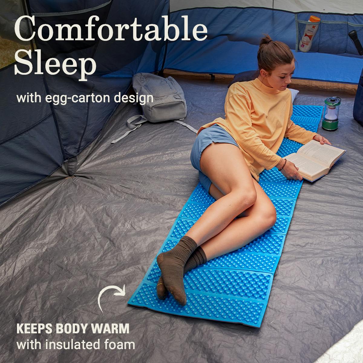 River Rest™ Foam Camping Pad, Blue Nights Sleeping Bags by Coleman | campsifu