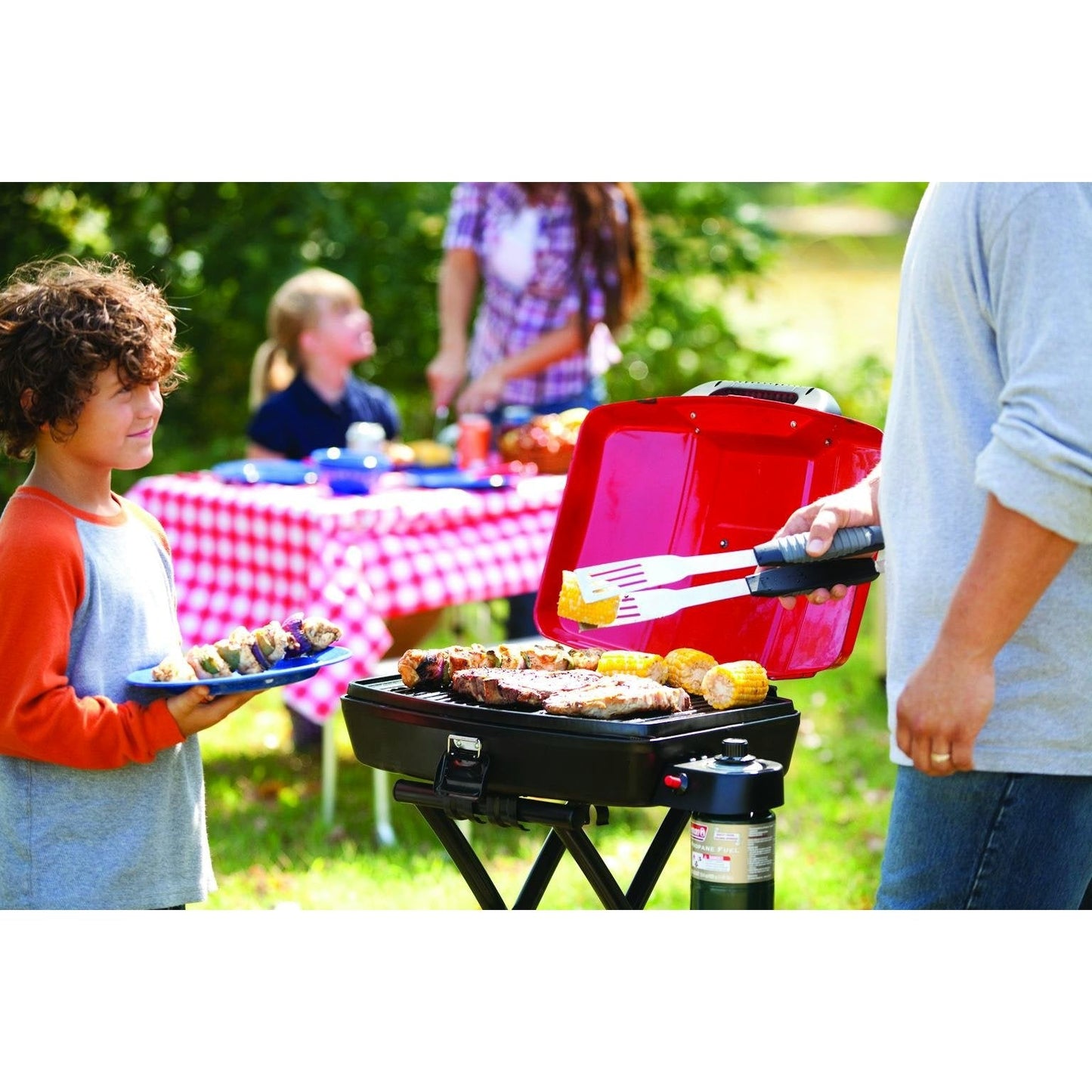 Road Trip™ Sportster® Propane Gas Grill, Red Grills by Coleman | campsifu