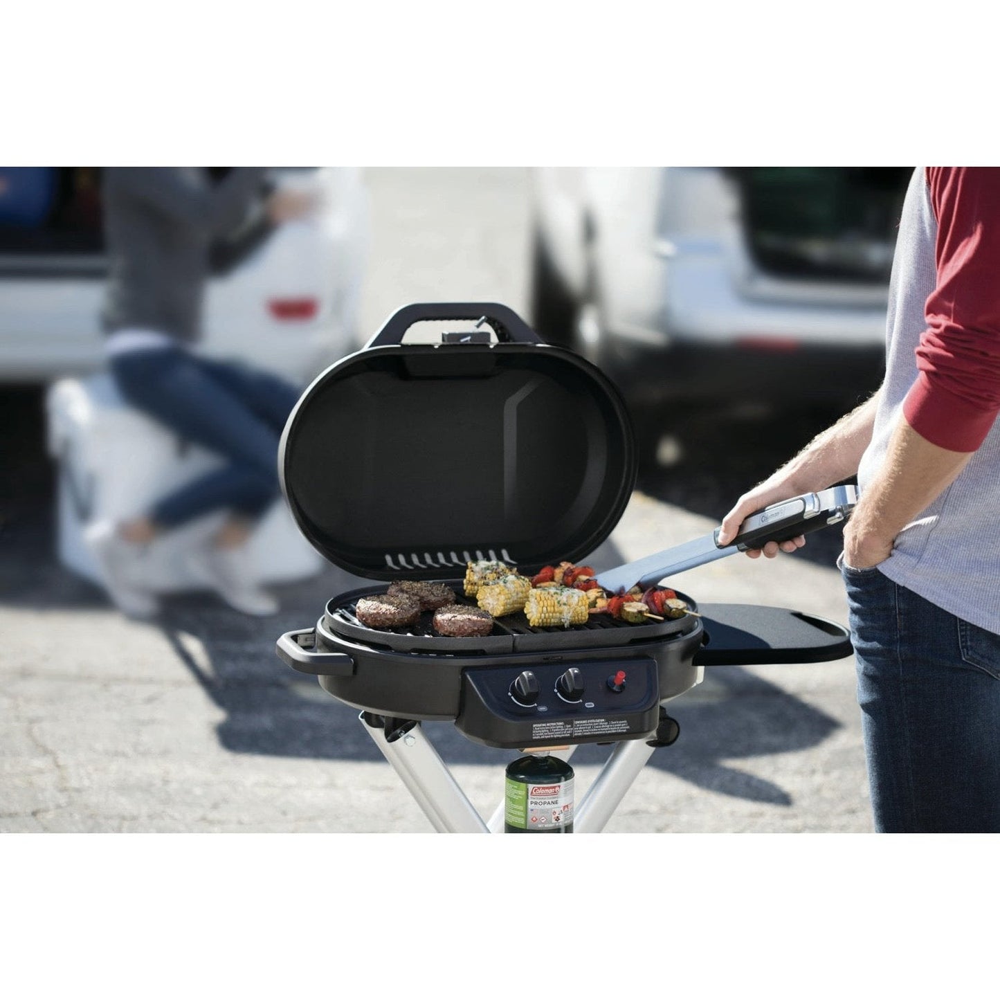 RoadTrip® 225 Portable Stand-Up Propane Grill, Black Grills by Coleman | campsifu