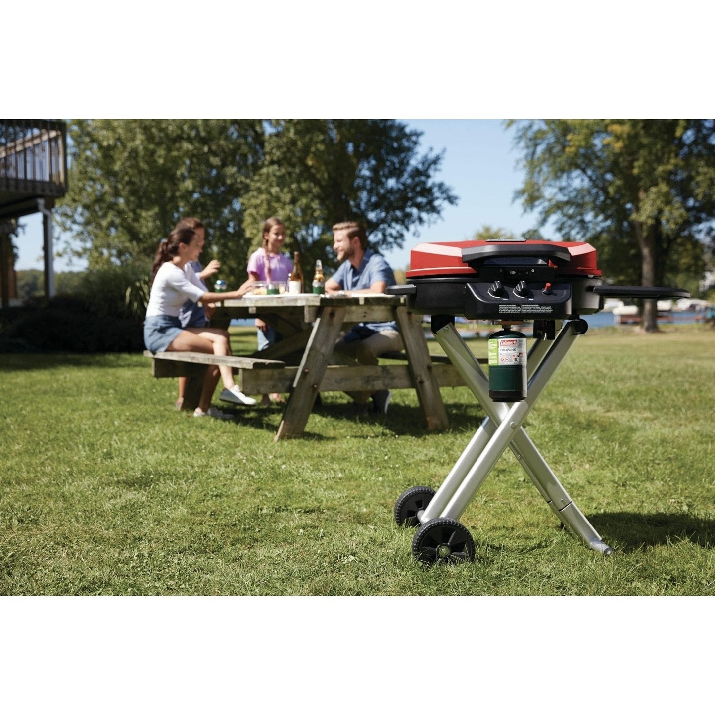 RoadTrip® 225 Portable Stand-Up Propane Grill, Red Grills by Coleman | campsifu