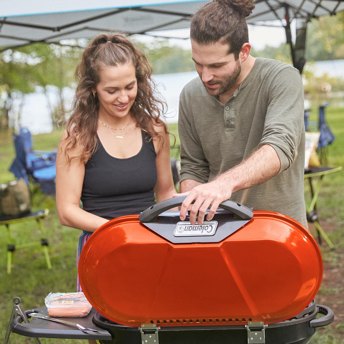 RoadTrip® X-Cursion 2 Burner Propane Gas Portable Grill, Orange Grills by Coleman | campsifu