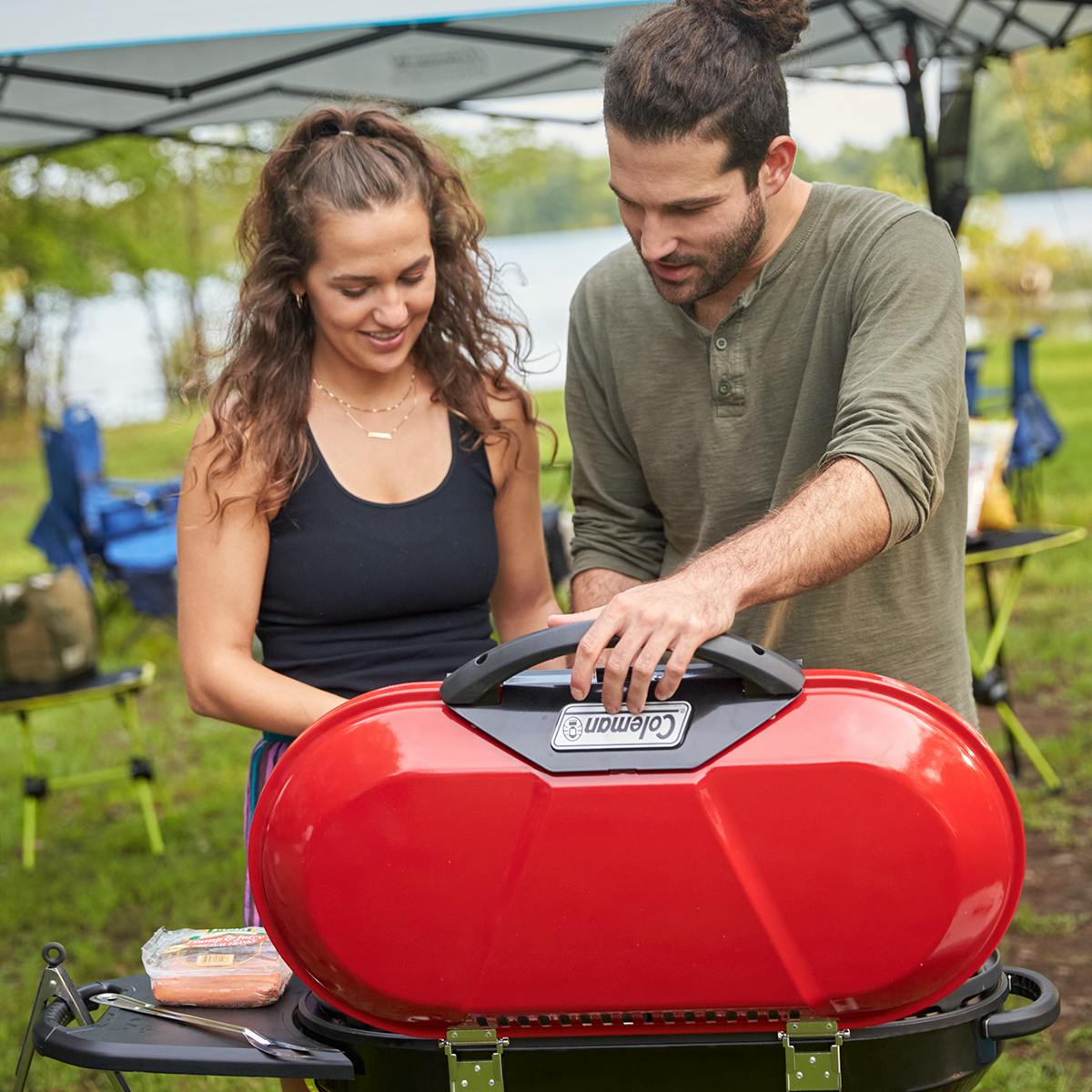 RoadTrip® X-Cursion 2 Burner Propane Gas Portable Grill, Red Grills by Coleman | campsifu