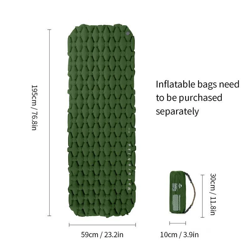 Single Sleeping Pad without Inflatable Bag Sleeping Pads by Naturehike | campsifu