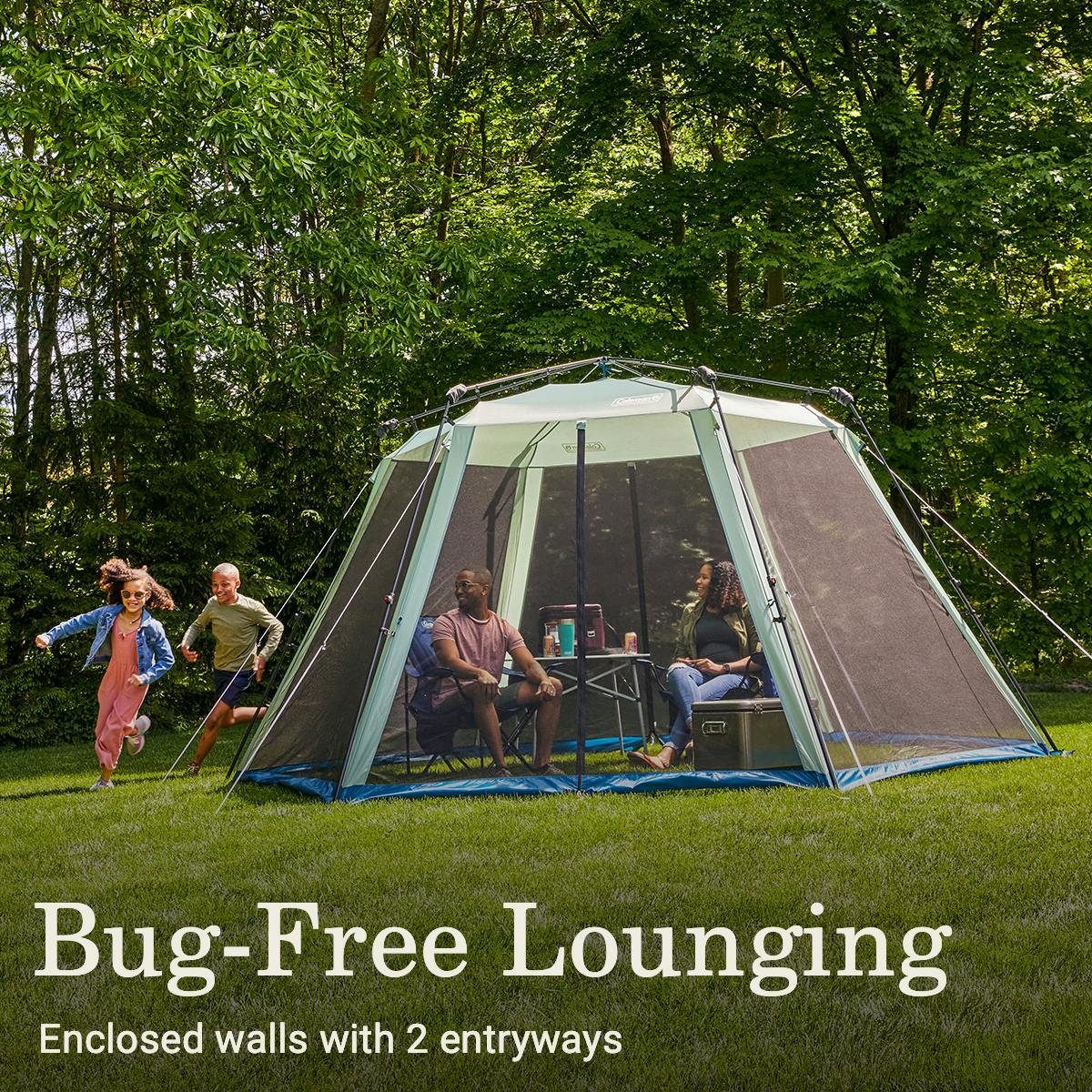 Skylodge™ 15 x 13 Instant Screen Canopy Tent, Moss Shelters by Coleman | campsifu