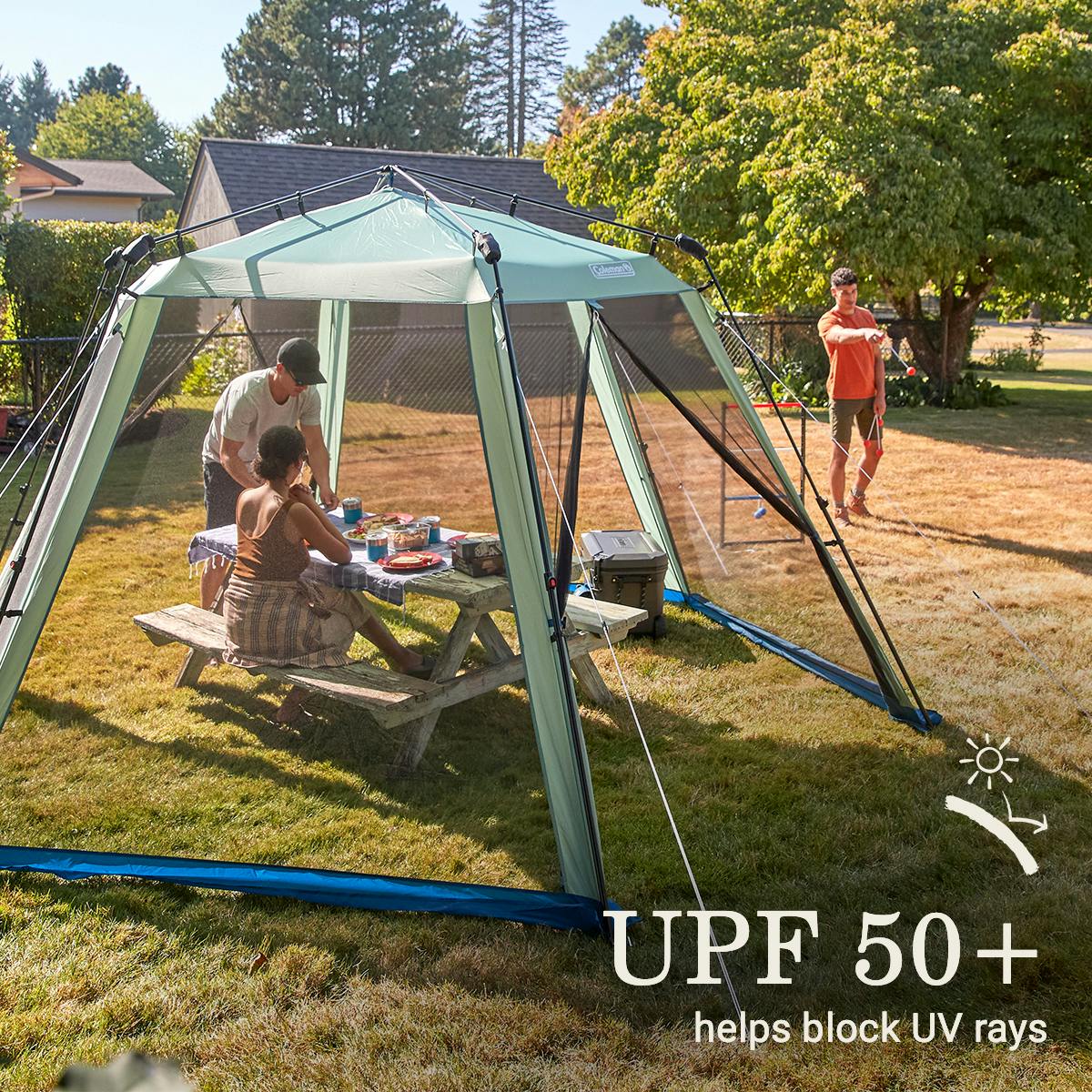 Skylodge™ 15 x 13 Instant Screen Canopy Tent, Moss Shelters by Coleman | campsifu