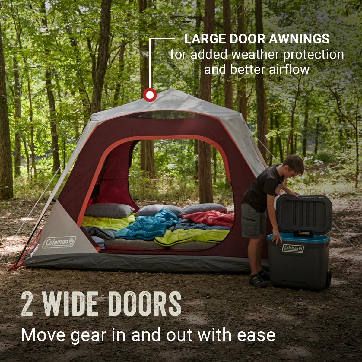 Skylodge™ 6-Person Instant Camping Tent, Blackberry Tents by Coleman | campsifu