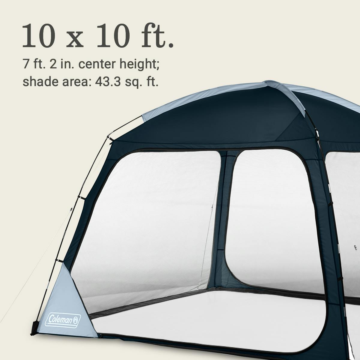 Skyshade™ 10 x 10 Screen Dome Canopy, Blue Nights Shelters by Coleman | campsifu