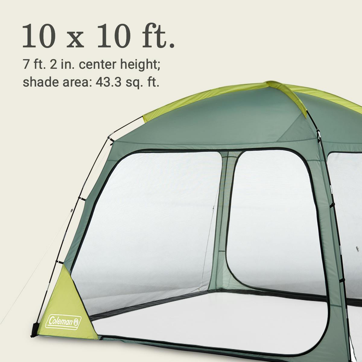 Skyshade™ 10 x 10 Screen Dome Canopy, Moss Shelters by Coleman | campsifu