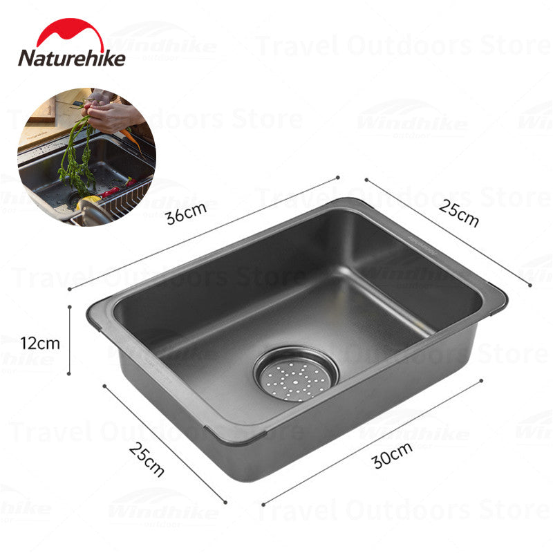 Stainless Steel 6L Countertop Basin Surfaces by Naturehike | campsifu