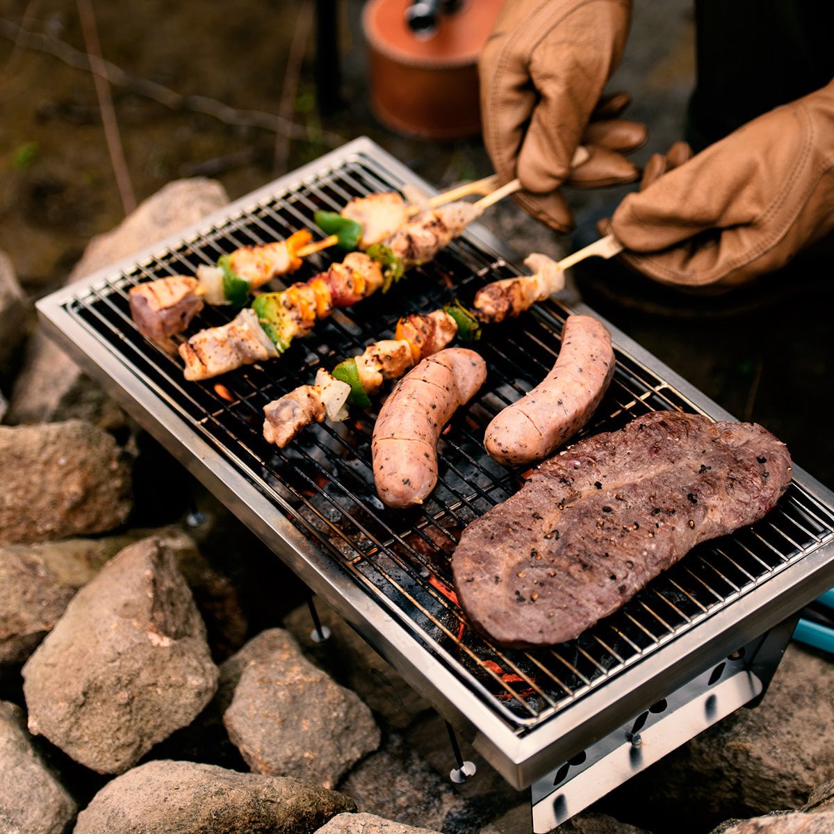 Stainless Steel Folding Grill Grills by Naturehike | campsifu