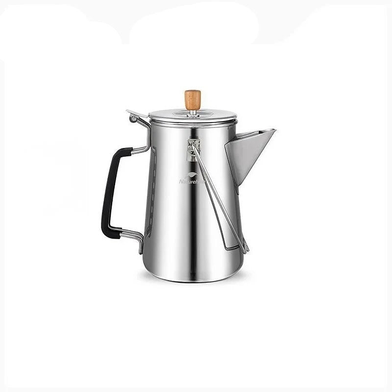 Stainless Steel Kettle Silver Coffee & Tea by Naturehike | campsifu