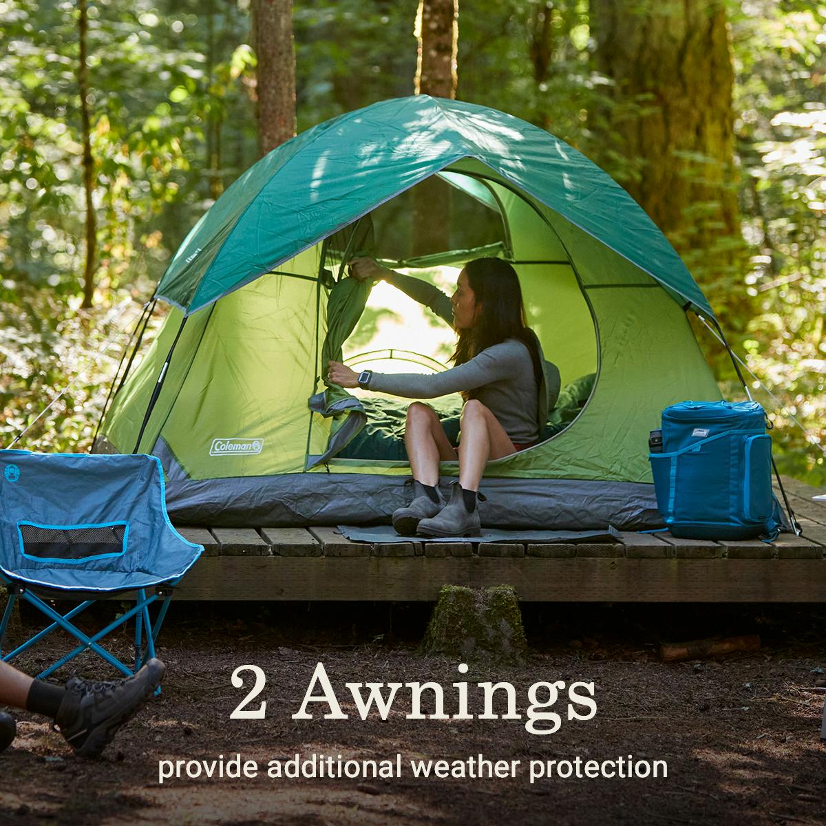 Sundome® 3-Person Camping Tent, Spruce Green Tents by Coleman | campsifu