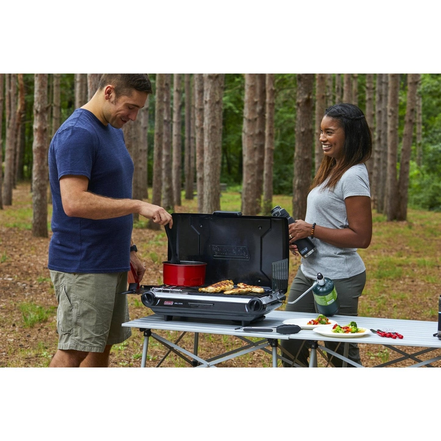 Tabletop Propane Gas Camping Grill/Stove, 2-Burner, Black Stoves by Coleman | campsifu