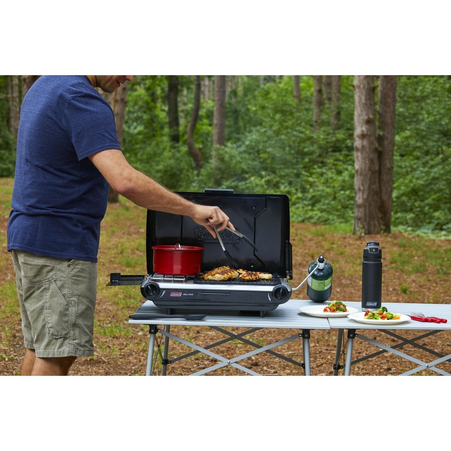 Tabletop Propane Gas Camping Grill/Stove, 2-Burner, Black Stoves by Coleman | campsifu