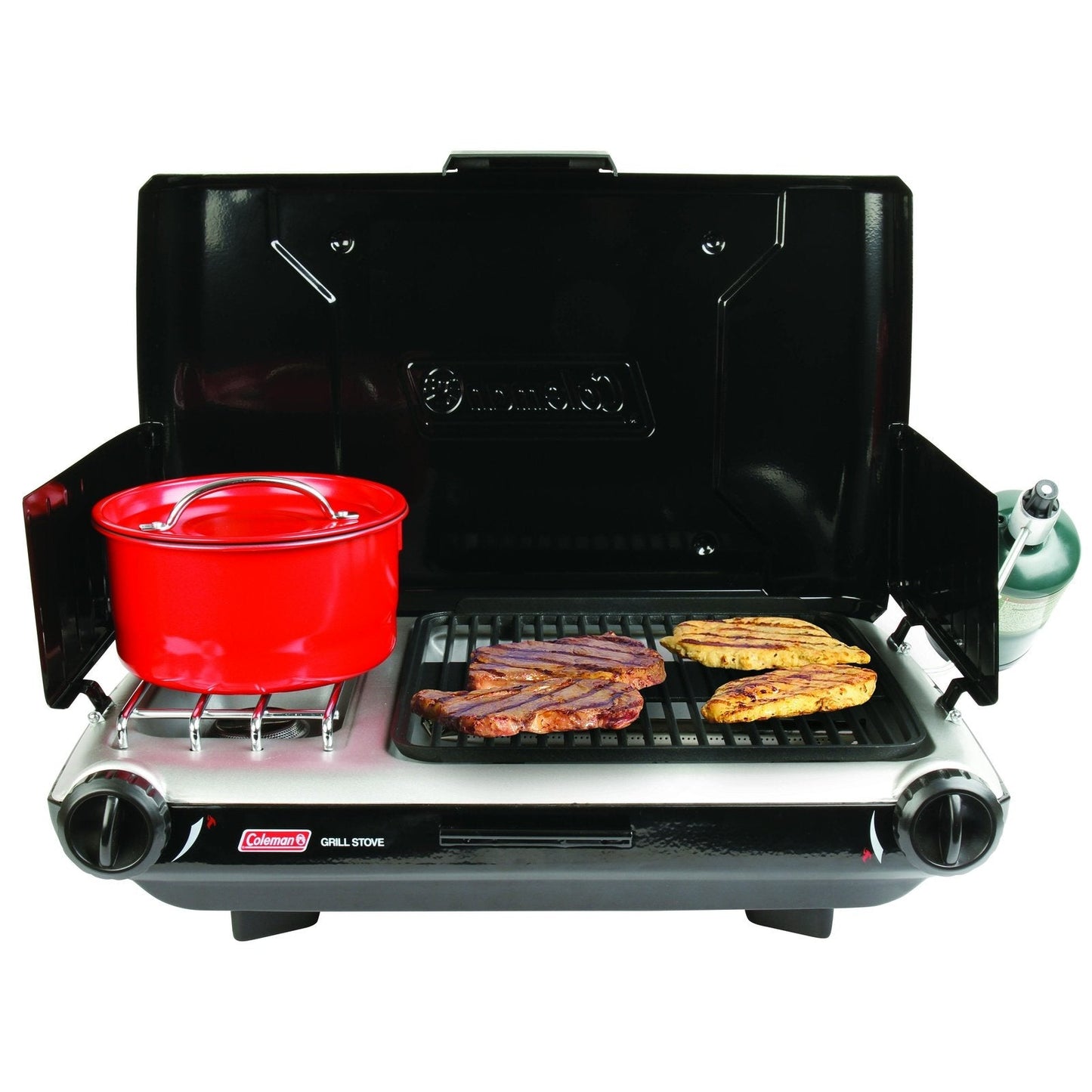 Tabletop Propane Gas Camping Grill/Stove, 2-Burner, Black Stoves by Coleman | campsifu