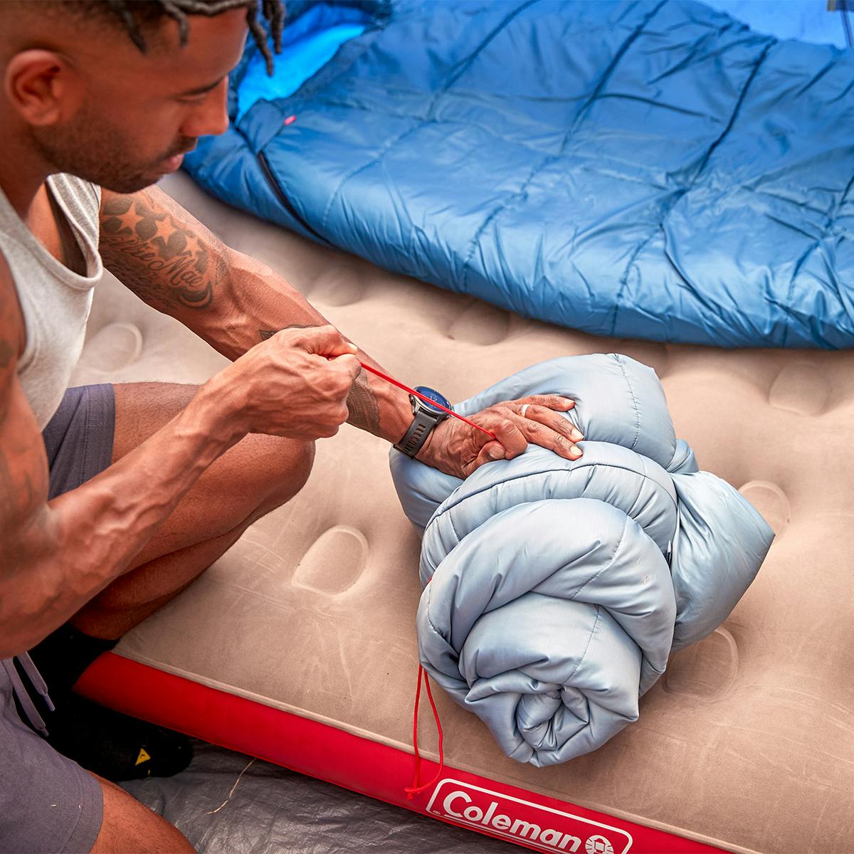 Tidelands™ 50° Mummy Sleeping Bag, Grey Sleeping Bags by Coleman | campsifu