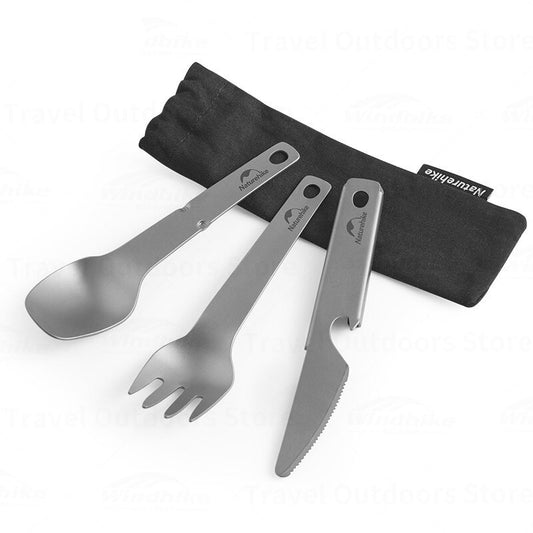 Titanium Multifunction Portable Cutlery Set