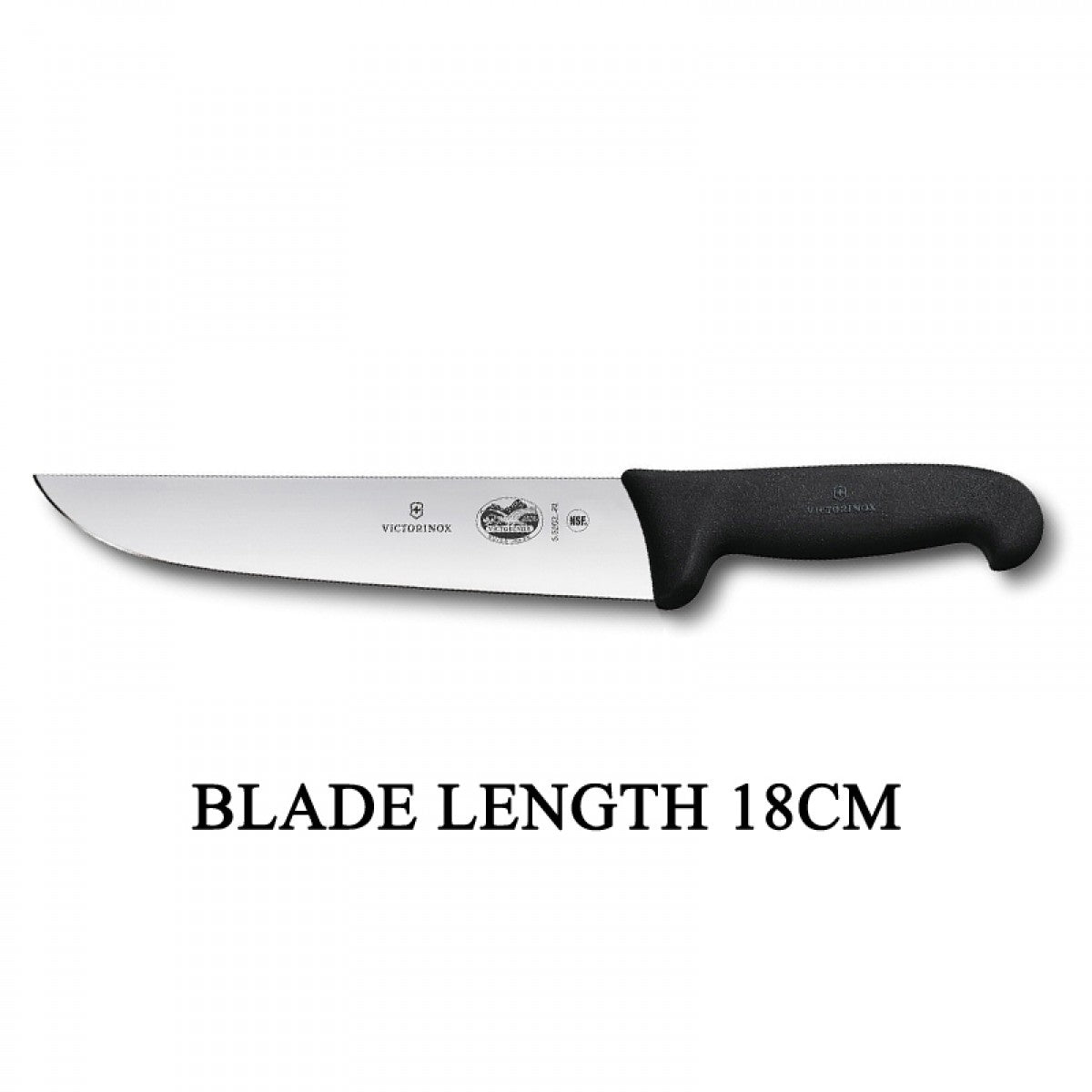 Fibrox Butcher Knife 18cm Black boatyardmalaysia