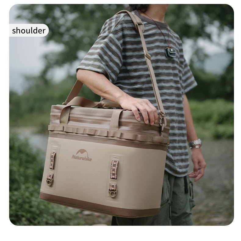 TPU 25L Cooler Bag Brown Soft Coolers by Naturehike | campsifu