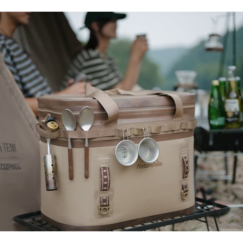 TPU 25L Cooler Bag Brown Soft Coolers by Naturehike | campsifu