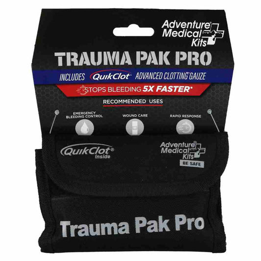 Trauma Pak Pro with QuikClot & Trauma Tourniquet First Aid Kits by Adventure Medical Kits | campsifu