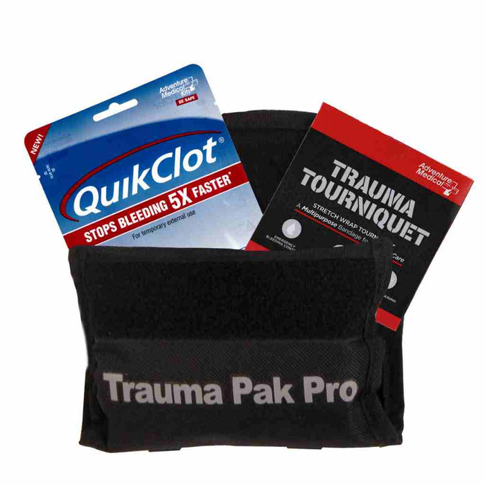 Trauma Pak Pro with QuikClot & Trauma Tourniquet First Aid Kits by Adventure Medical Kits | campsifu