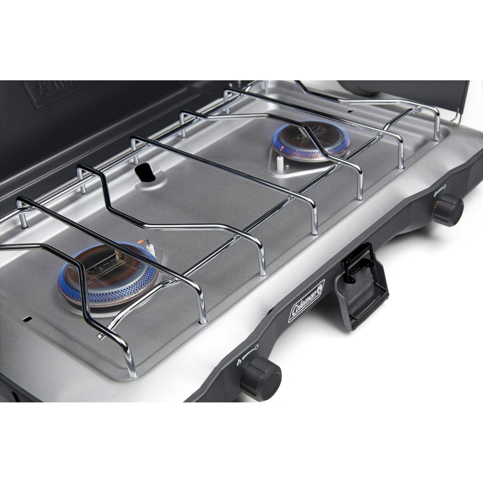 Triton™+ 2-Burner Propane Gas Camping Stove, Grey Stoves by Coleman | campsifu