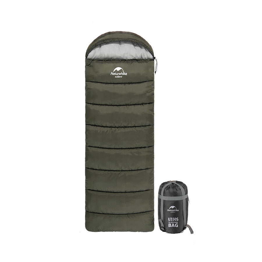 U Series Envelope Sleeping Bag with Hood Army Green U150 Sleeping Bags by Naturehike | campsifu