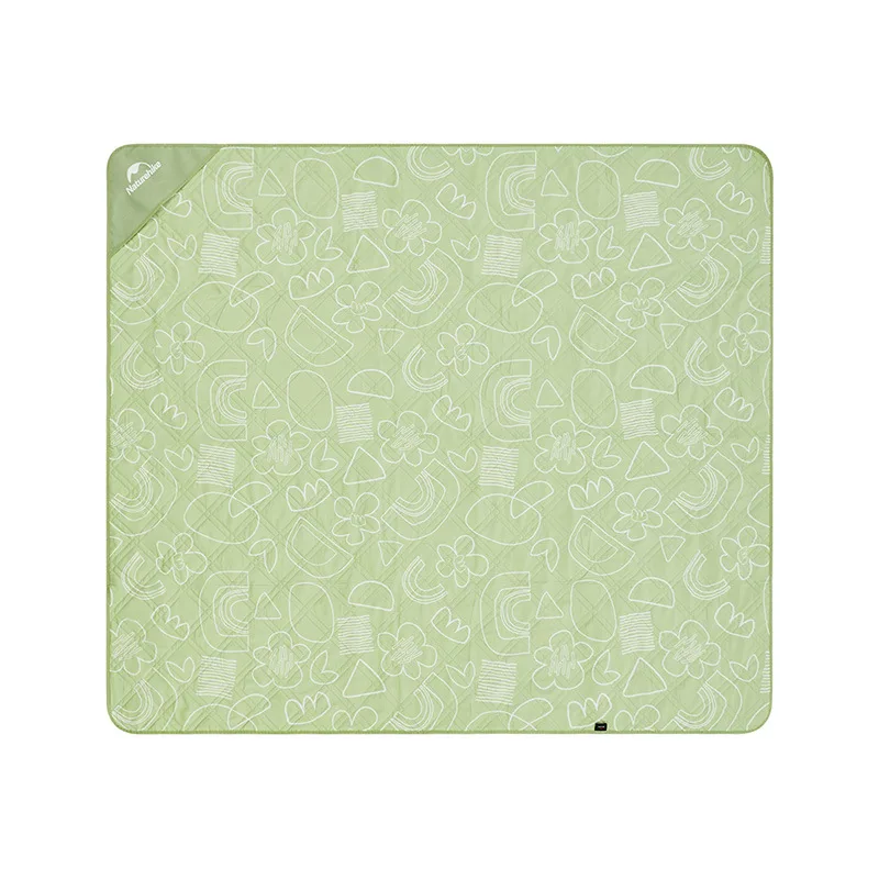 Ultrasonic Peach Skin Velvet Picnic Mat Green 200*240 Mats & Pillows by Naturehike | campsifu