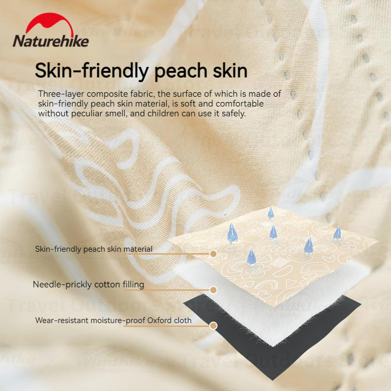 Ultrasonic Peach Skin Velvet Picnic Mat Mats & Pillows by Naturehike | campsifu