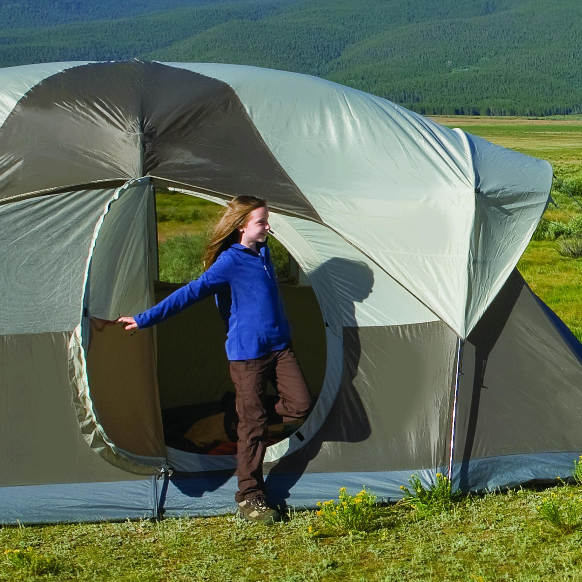 WeatherMaster® 6-Person Tent with Screen Room, Beige Tents by Coleman | campsifu