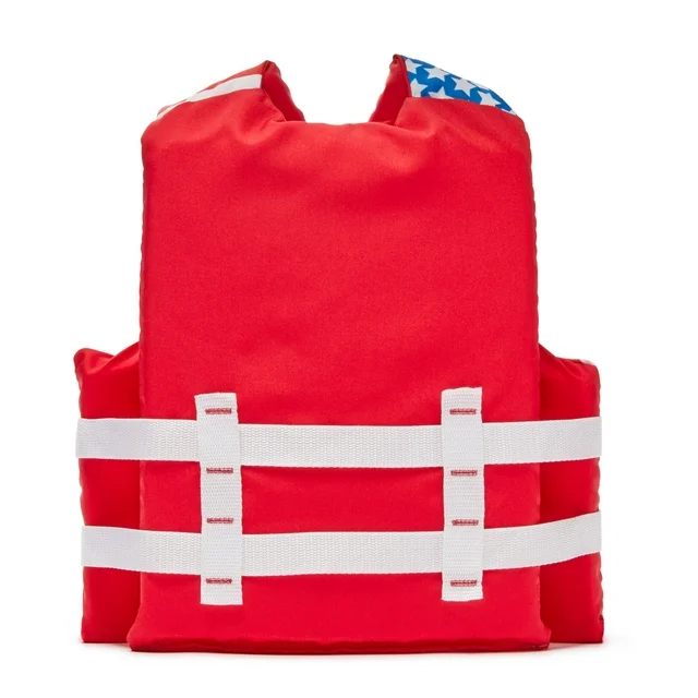 Youth Unisex Classic Series Universal Life Jacket Flotation Vest, American Flag Red Life Jackets by Stearns | campsifu